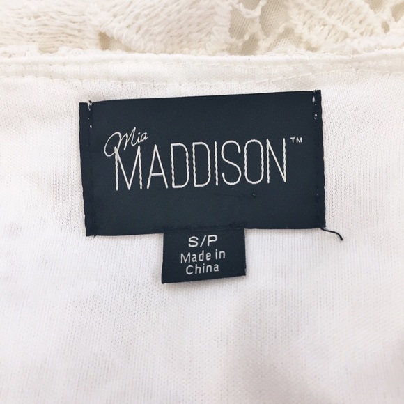 MIA MADDISON CREAM LACE DRESS SIZE SMALL PETITE - Picture 6 of 8